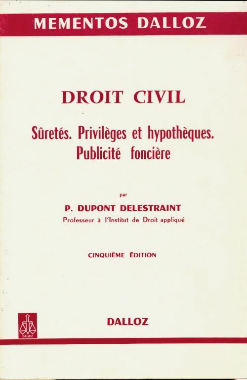 Livrenpoche : Droit civil - Pierre Dupont Delestraint - Livre