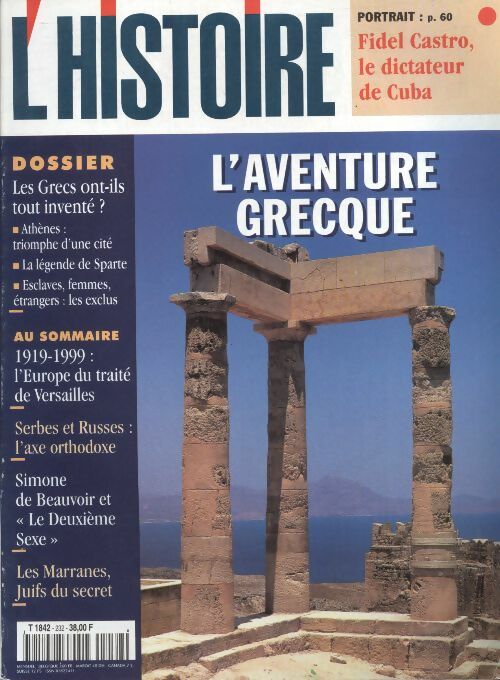 Livrenpoche : L'histoire n°232 : l'aventure grecque - Collectif - Livre