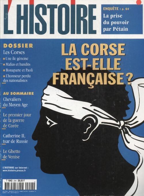 Livrenpoche : L'histoire n°244 : la Corse est-elle française ? - Collectif - Livre