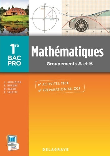 Livrenpoche : Mathématiques 1re bac pro groupements a et b (2014) - pochette élève - Pierre Salette - Livre
