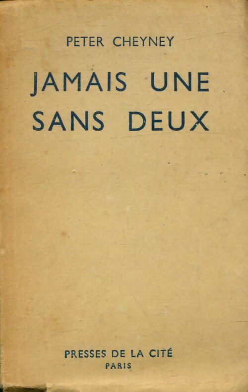 Livrenpoche : Jamais une sans deux - Peter Cheyney - Livre