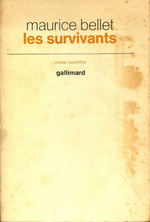 Livrenpoche : Les survivants - Maurice Bellet - Livre