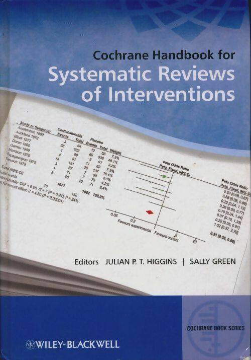 Livrenpoche : Cochrane handbook for systematic reviews of interventions - Julian P. T. Higgins - Livre