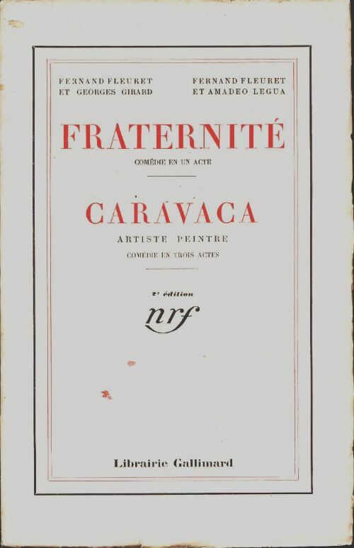 Livrenpoche : Fraternité / Caravaca artiste peintre  - Collectif - Livre