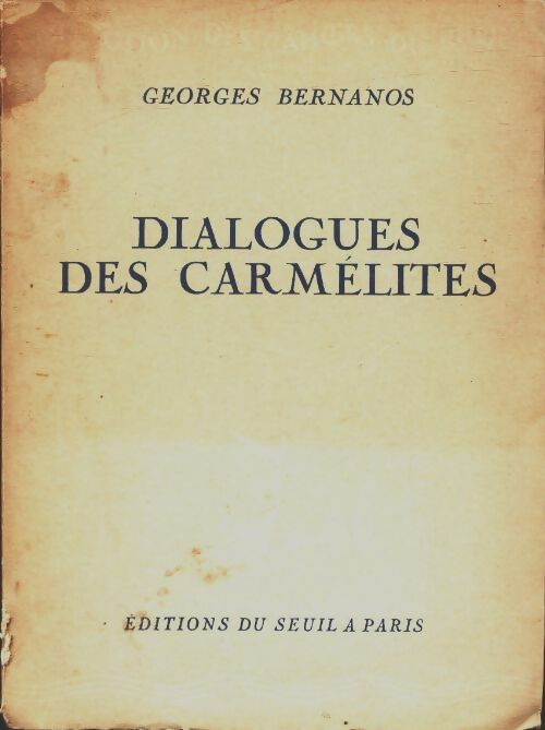 Livrenpoche : Dialogues des Carmélites - Georges Bernanos - Livre