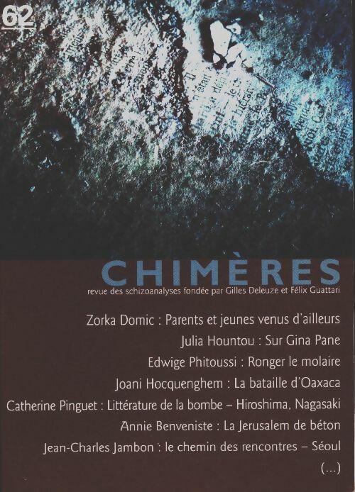 Livrenpoche : Chimères n°62 - Collectif - Livre