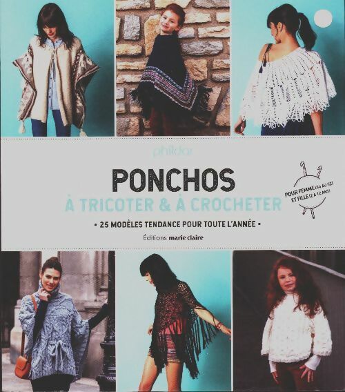 Livrenpoche : Ponchos à tricoter - Collectif - Livre