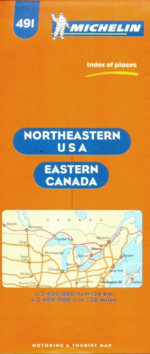 Livrenpoche : Carte routière : U. S. A. Northeastern n°491 - Cartes Michelin - Livre