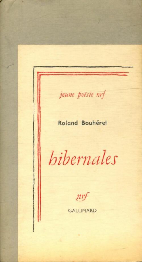 Livrenpoche : Hibernales - Roland Bouhéret - Livre