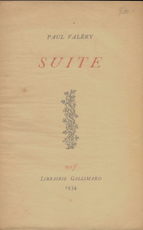 Livrenpoche : Suite  - Paul Valéry - Livre