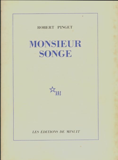 Livrenpoche : Monsieur songe - Robert Pinget - Livre