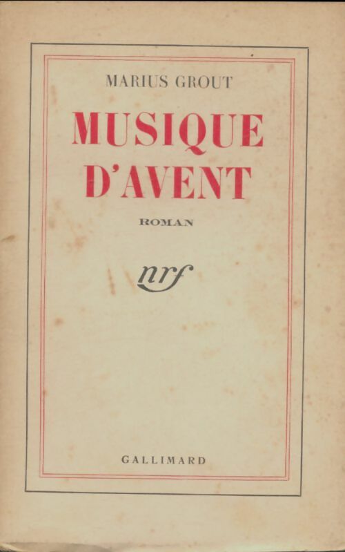 Livrenpoche : Musique d'avent - Marius Grout - Livre