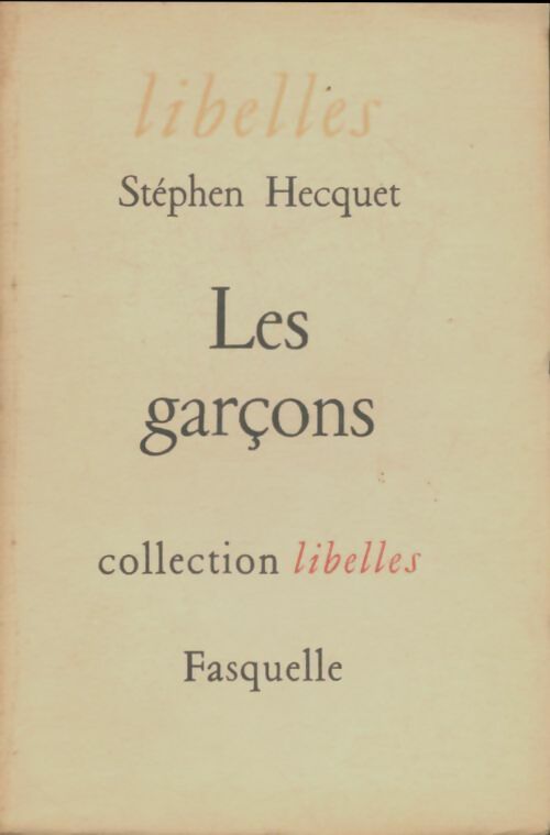 Livrenpoche : Les garçons - Stephen Hecquet - Livre