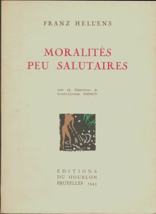 Livrenpoche : Moralités peu salutaires - Franz Hellens - Livre