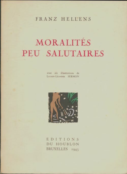 Moralités peu salutaires - Franz Hellens -  Houblon poches divers - Livre
