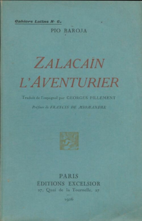 Livrenpoche : Zalacaïn l'aventurier - Pio Baroja - Livre