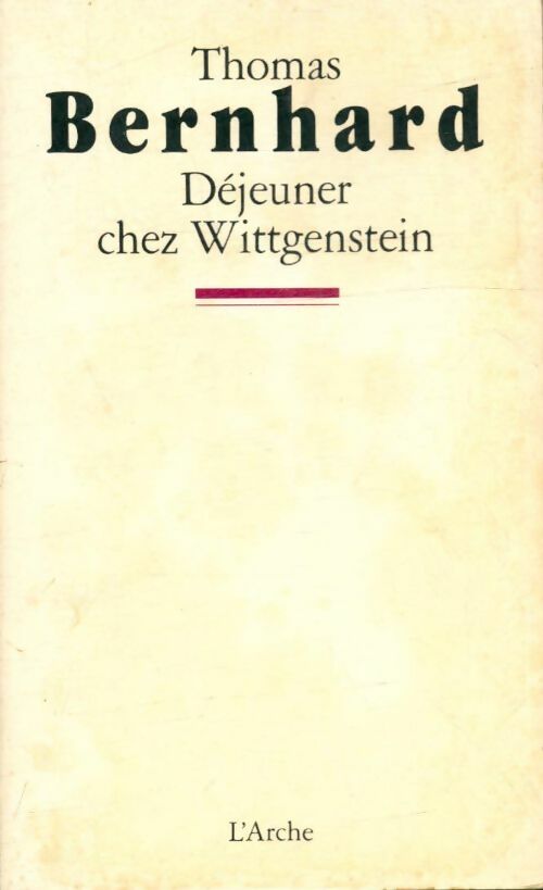 Livrenpoche : Déjeuner chez Wittgenstein - Thomas Bernhard - Livre