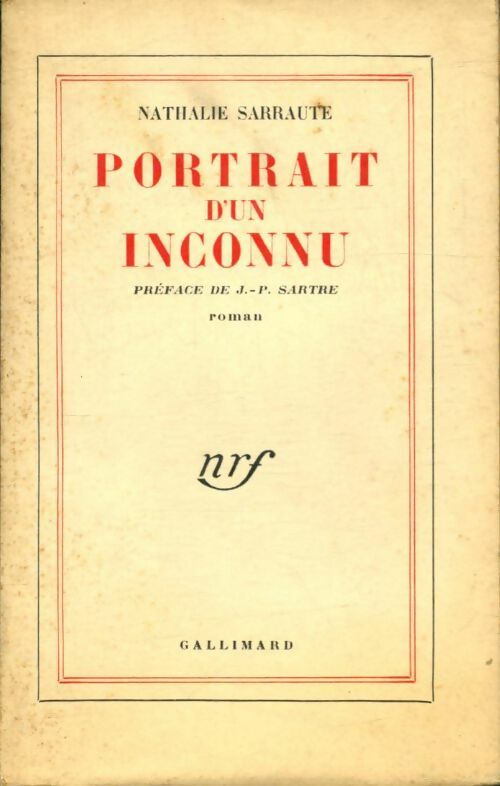 Portrait d'un inconnu - Nathalie Sarraute - Livre