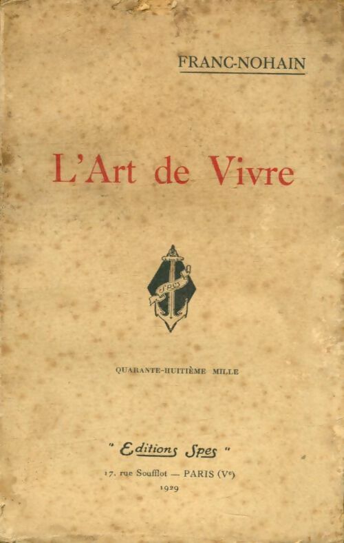 Livrenpoche : L'art de vivre - Franc-Nohain - Livre