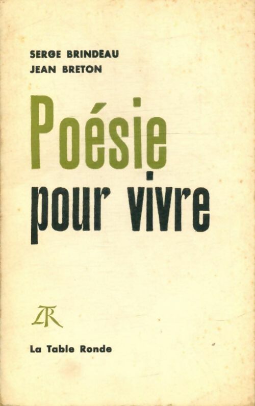 Livrenpoche : Poésie pour vivre - Jean Serge; Breton - Livre
