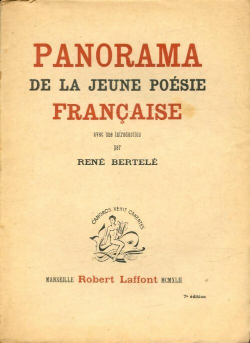 Livrenpoche : Panorama de la jeune poésie française - René Bertelé - Livre