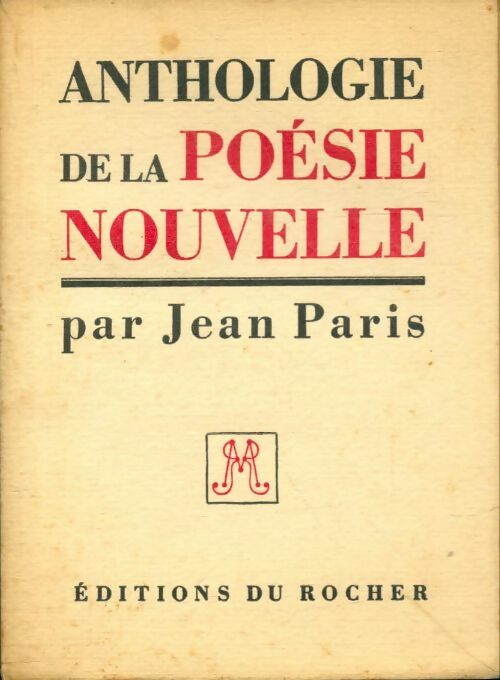 Livrenpoche : Anthologie de la poésie nouvelle - Jean Paris - Livre