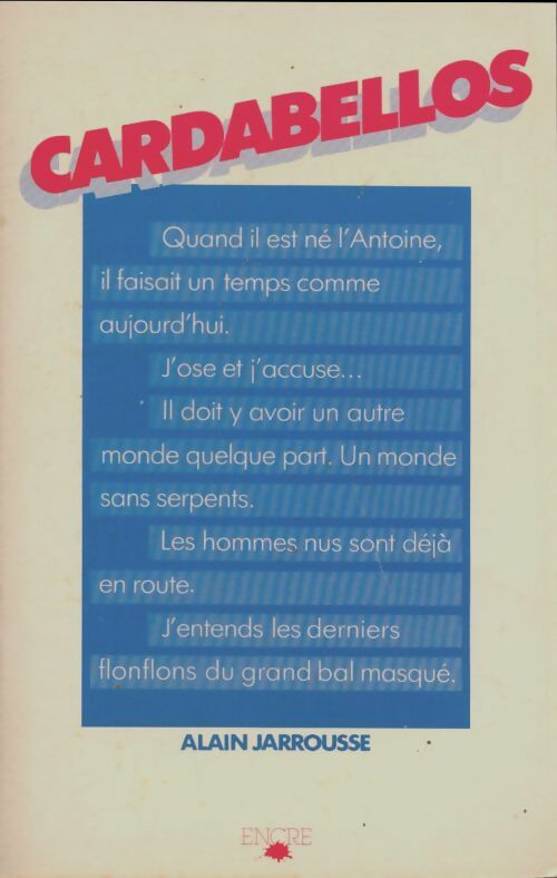 Livrenpoche : Cardabellos - Alain Jarousse - Livre