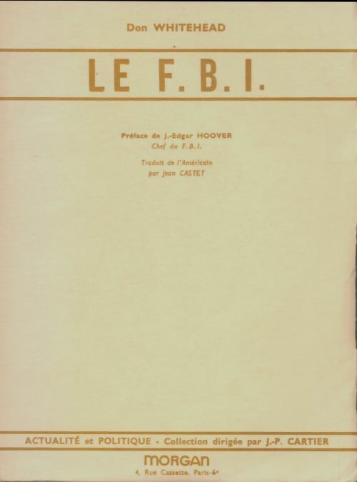 Livrenpoche : Le FBI - Don Whitehead - Livre