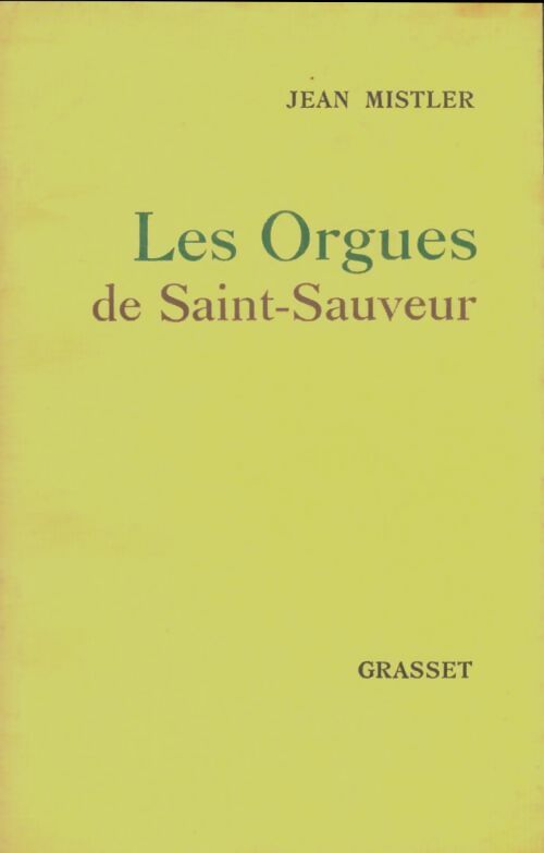 Livrenpoche : Les orgues de Saint-Sauveur - Jean Mistler - Livre