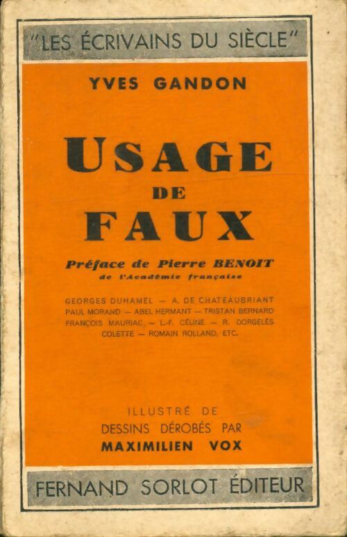 Livrenpoche : Usage de faux - Yves Gandon - Livre