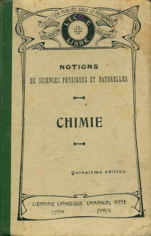 Livrenpoche : Notions de sciences physiques et naturelles : Chimie - Collectif - Livre