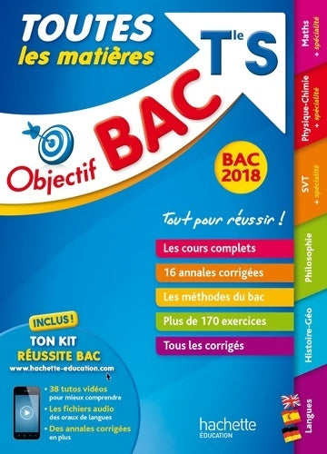 Livrenpoche : Objectif bac 2018 Toutes les matières Terminales S - Véronique Veyrier-Milan - Livre