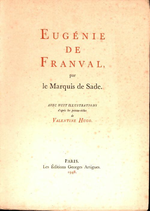 Livrenpoche : Eugénie de Franval - D.A.F. Marquis De Sade - Livre
