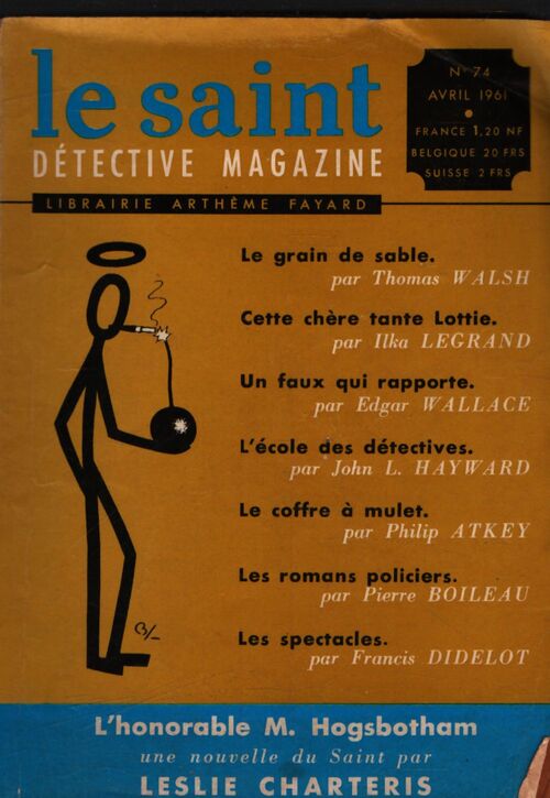 Le Saint. Détective magazine n°74 - Collectif - Livre