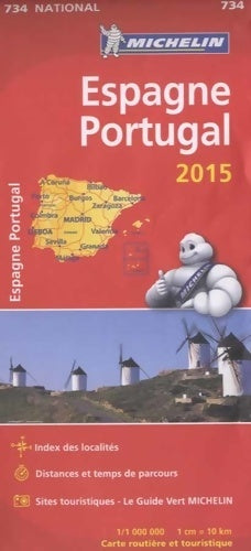 Livrenpoche : Carte nationale Espagne Portugal 2015 - Michelin - Livre
