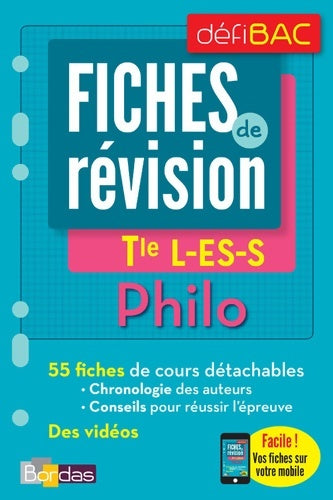 Livrenpoche : Philosophie Terminale L, ES, S Fiches de révision - Christian Roche - Livre