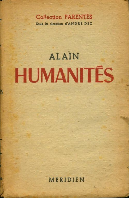 Livrenpoche : Humanités - Alain - Livre
