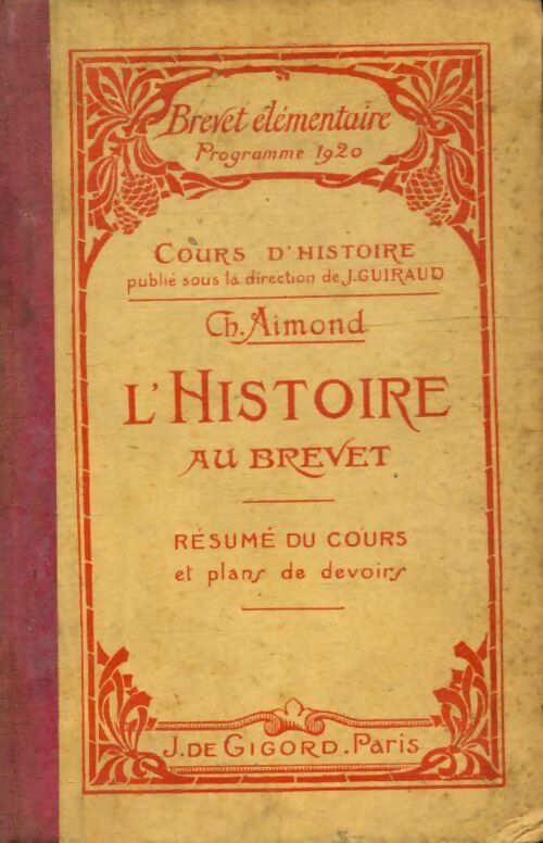 Livrenpoche : L'histoire au brevet - Ch. Aimond - Livre