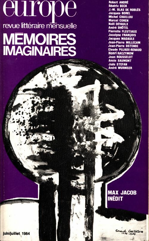 Livrenpoche : Europe n°662-663 : Mémoires imaginaires - Collectif - Livre