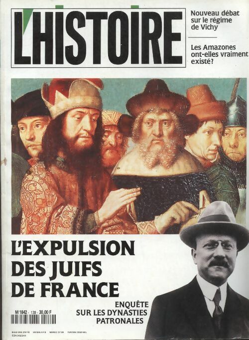 Livrenpoche : L'histoire n°139 : L(expulsion des juifs de France - Collectif - Livre