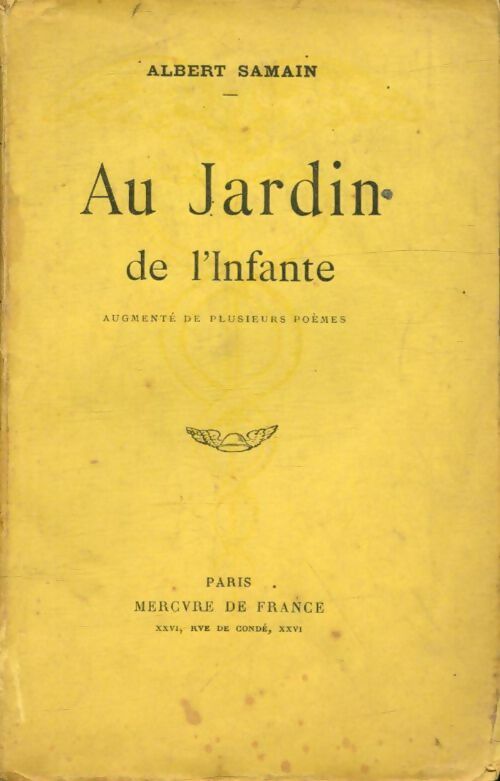 Livrenpoche : Au jardin de l'Infante - Albert Samain - Livre