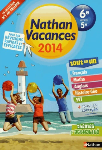 Livrenpoche : Nathan vacances collège - de la 6è vers la 5è - Denis Anton - Livre