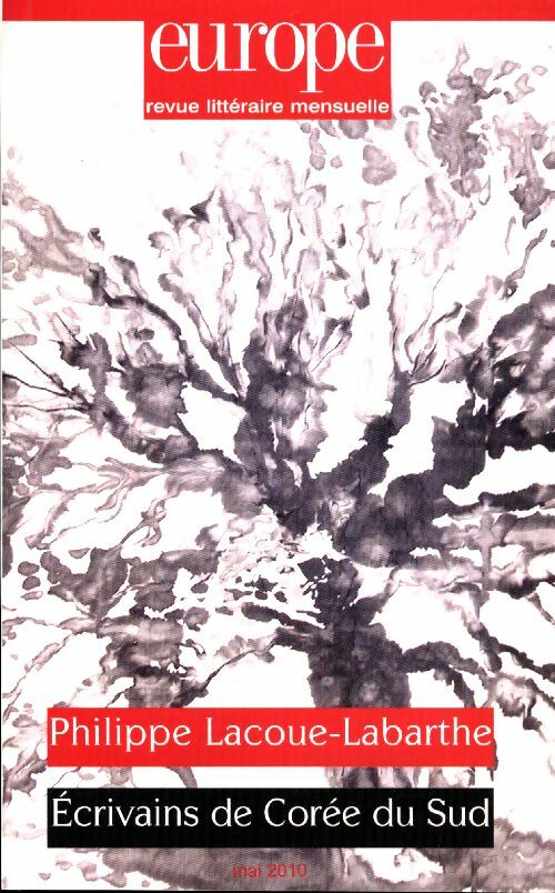 Livrenpoche : Europe n°973 : Philippe Lacoue-Labarthe - Collectif - Livre