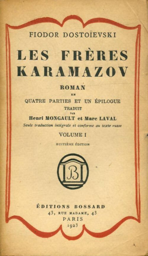 Livrenpoche : Les frères Karamazov Tome I - Fedor Dostoïevski - Livre