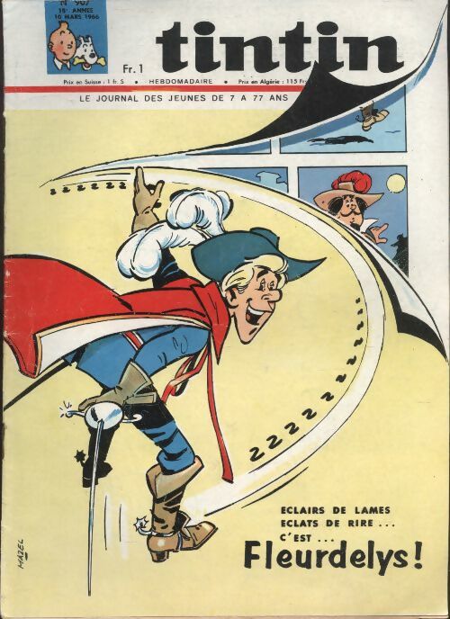 Livrenpoche : Tintin n°907 : Eclairs de lames, éclats de rire ... c'est... Fleurdelys ! - Collectif - Livre