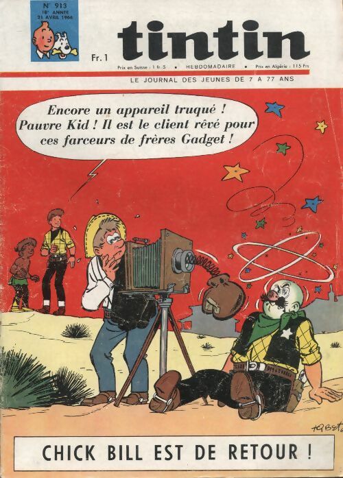 Livrenpoche : Tintin n°913 : Chick Bill est de retour - Collectif - Livre