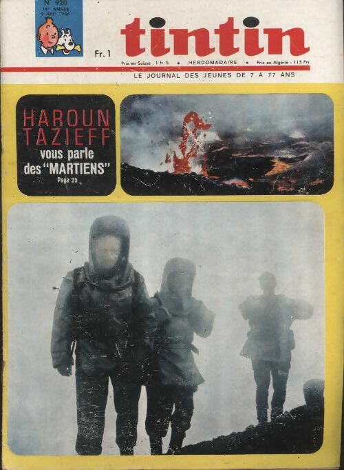 Livrenpoche : Tintin n°920 : Haroun Tazief vous parle des "martiens" - Collectif - Livre