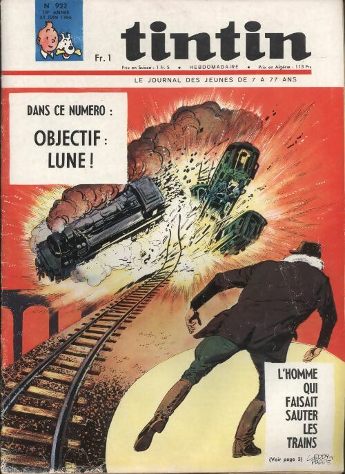 Livrenpoche : Tintin n°922 : Objectif : Lune ! - Collectif - Livre
