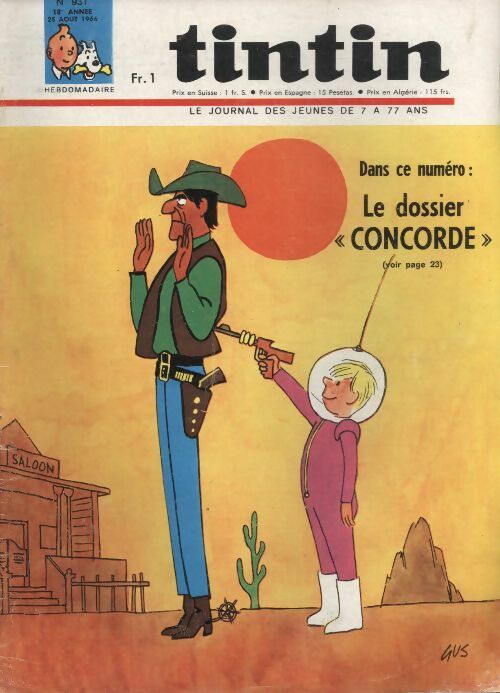 Livrenpoche : Tintin n°931 : Le dossier "Concorde" - Collectif - Livre