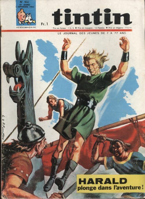Livrenpoche : Tintin n°932 : Harald plonge dans l'aventure ! - Collectif - Livre